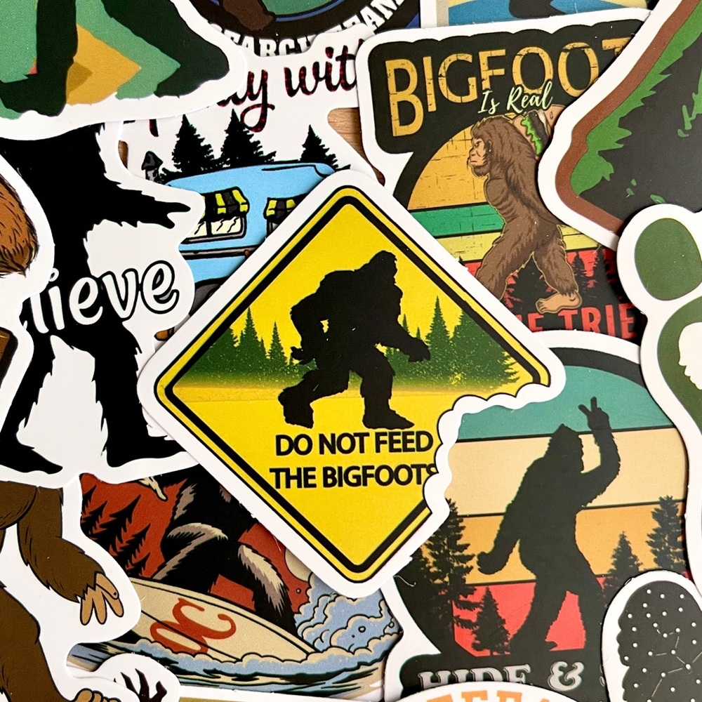 Pack of 50 | Bigfoot Sasquatch Stickers